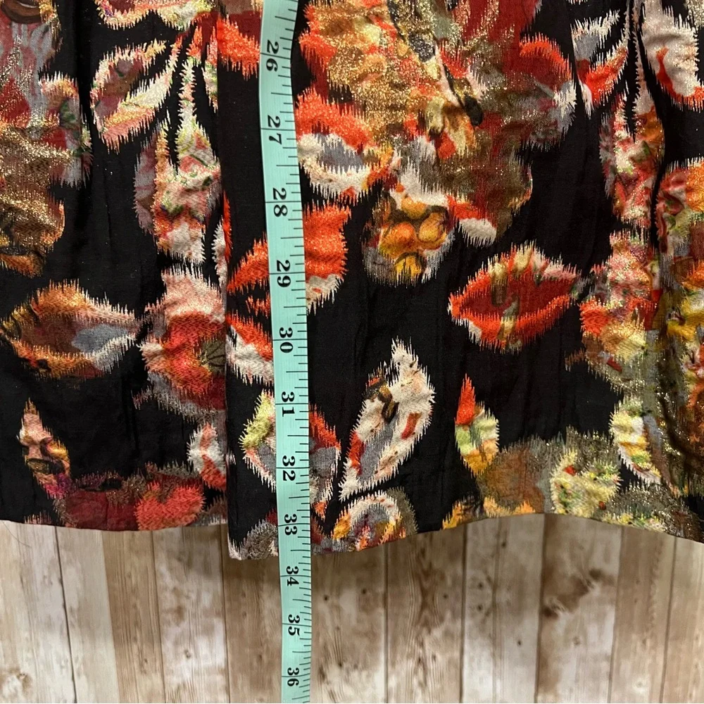 Anthropologie Leifsdottir Adelita Floral Shimmer Mini Dress, Size 4 - Picture 7 of 11